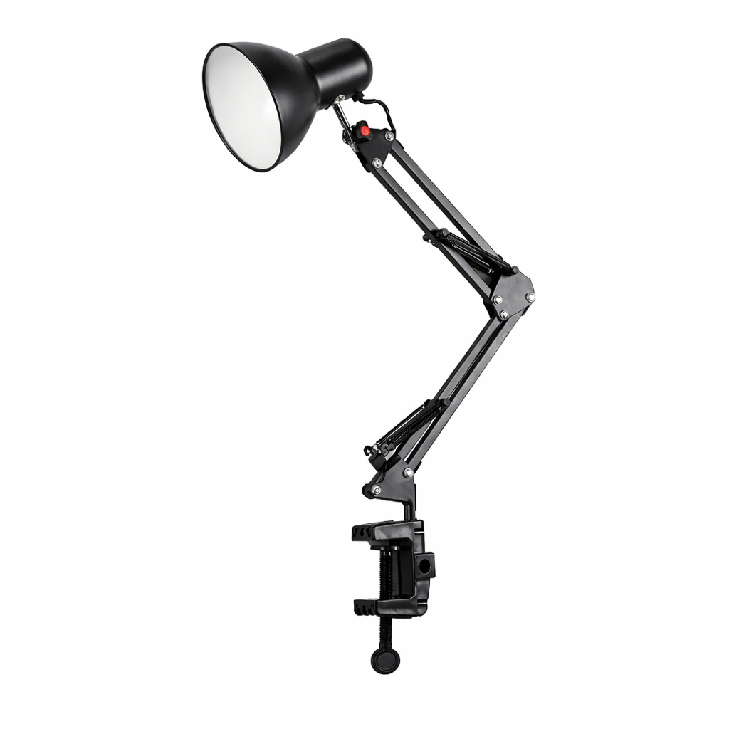 Adjustable Clamp Desk Light - Black