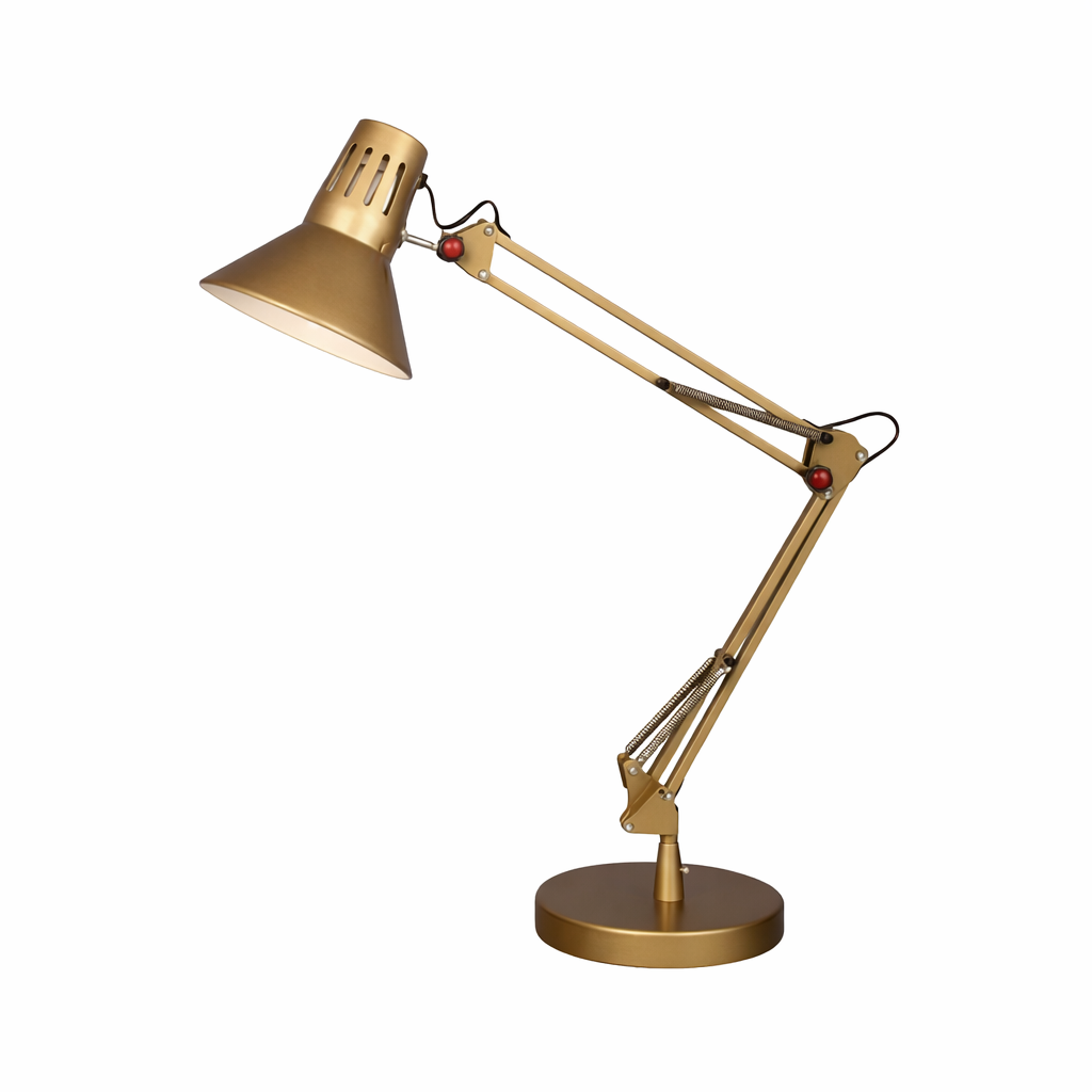 Adjustable Desk Light - Gold