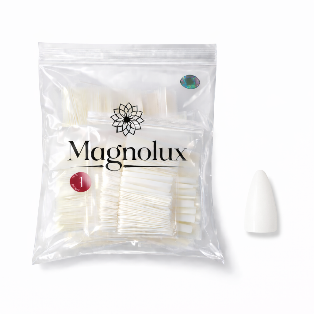 Magnolux Nail Tips Bag - White Almond