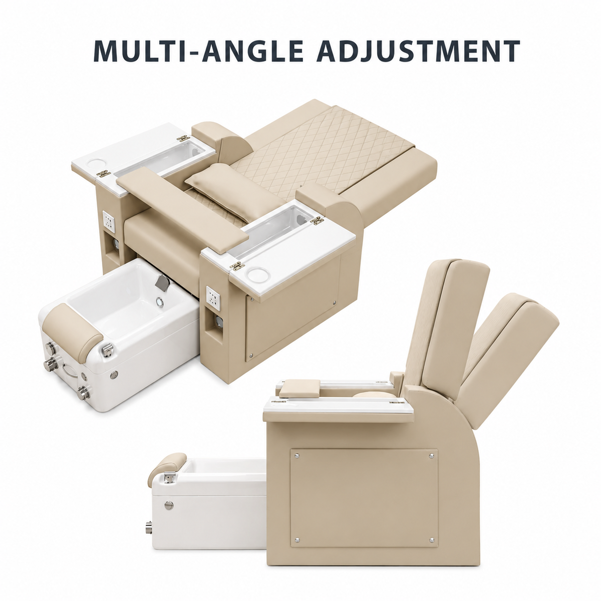 Luxury Manicure & Pedicure Spa Chair with Massage Function