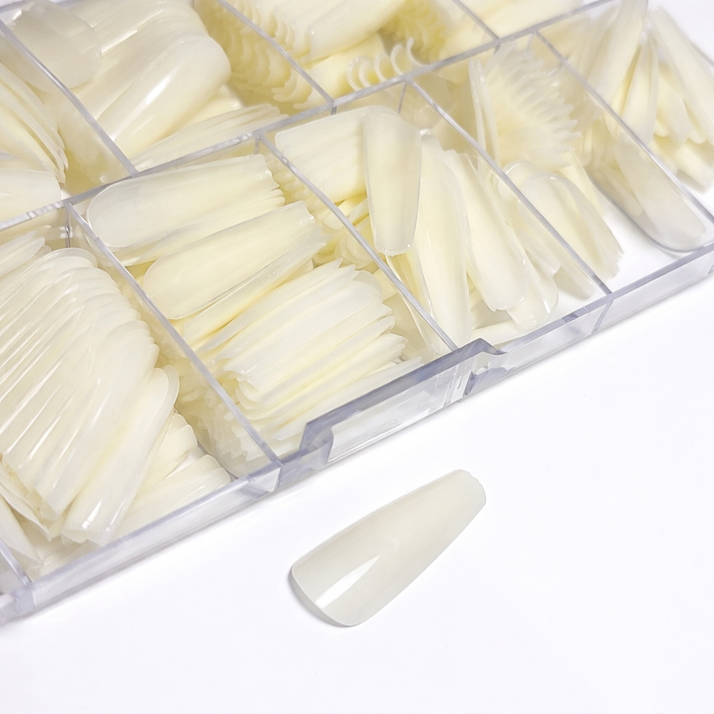 Magnolux Nail Tips Box - White Ballerina