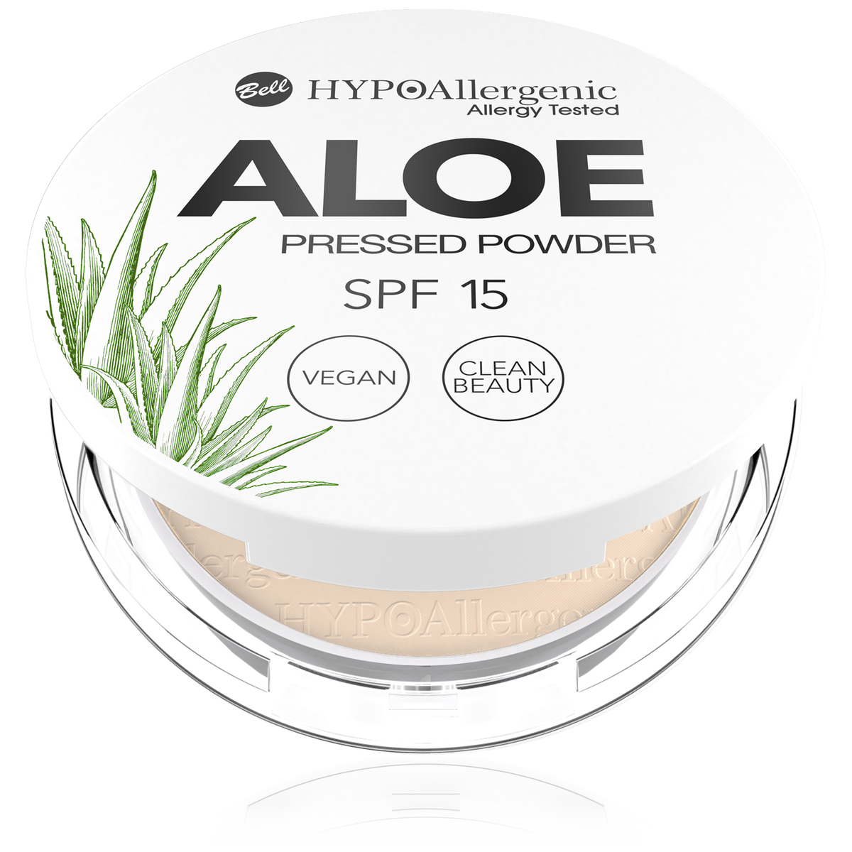 Bell Hypoallergenic Aloe Pressed Powder SPF15