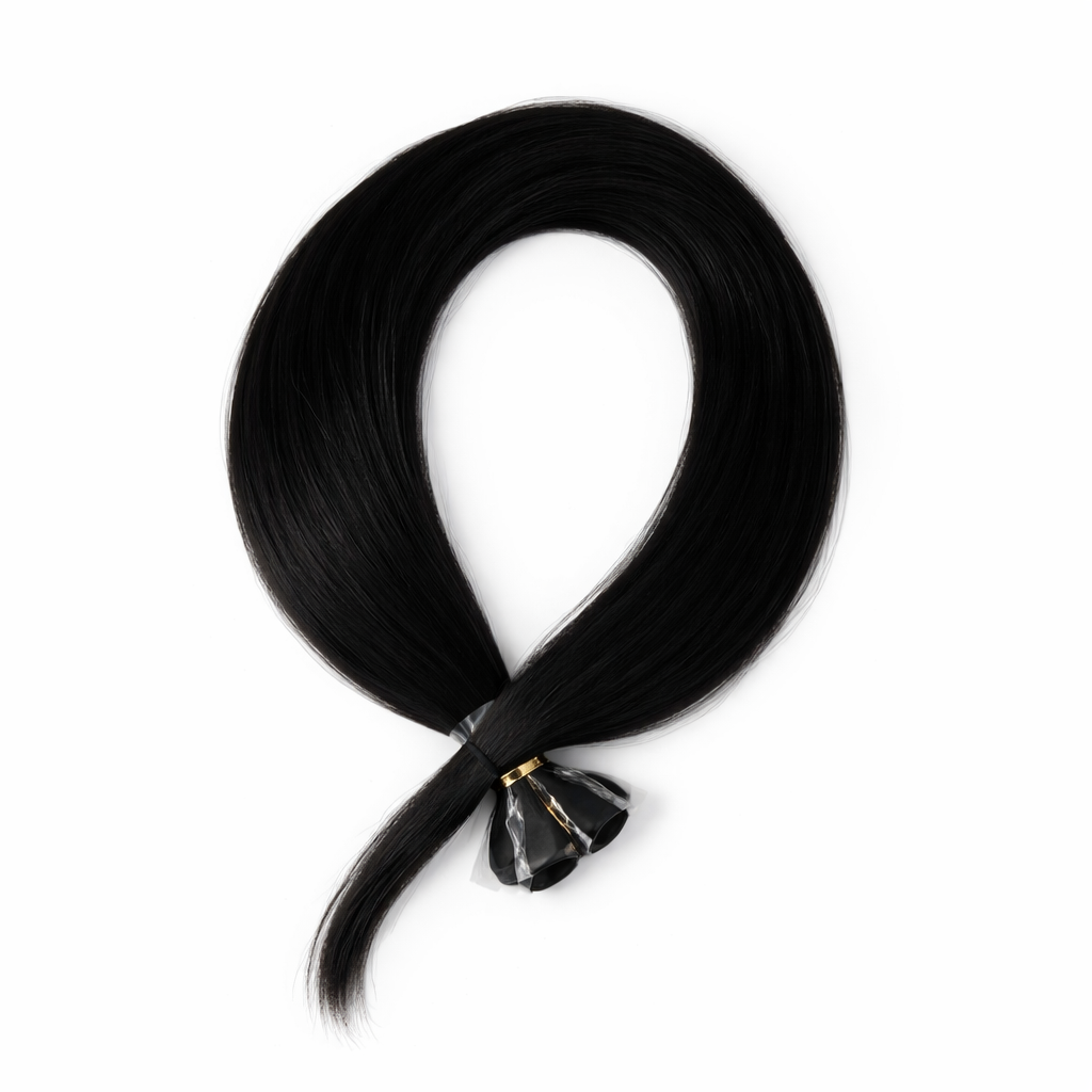 10 Double Tape-In Hair Extensions - Black