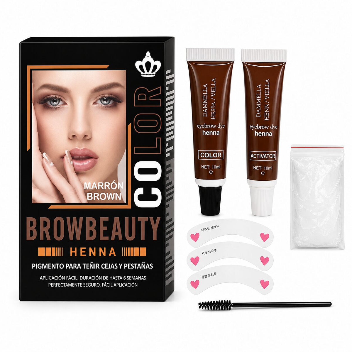 Brow Beauty Henna Kit - Brown