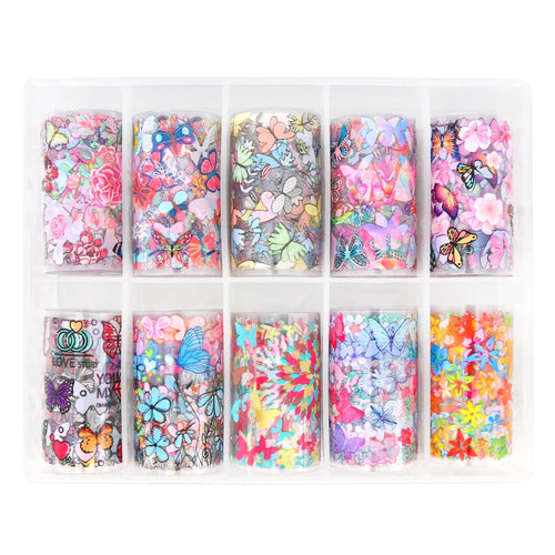 Butterfly Nail Art Transfer Foil Box - 2