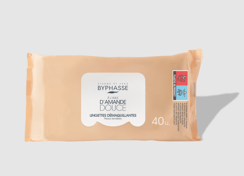 Byphasse Make-Up Remover Wipes - Almond Oil