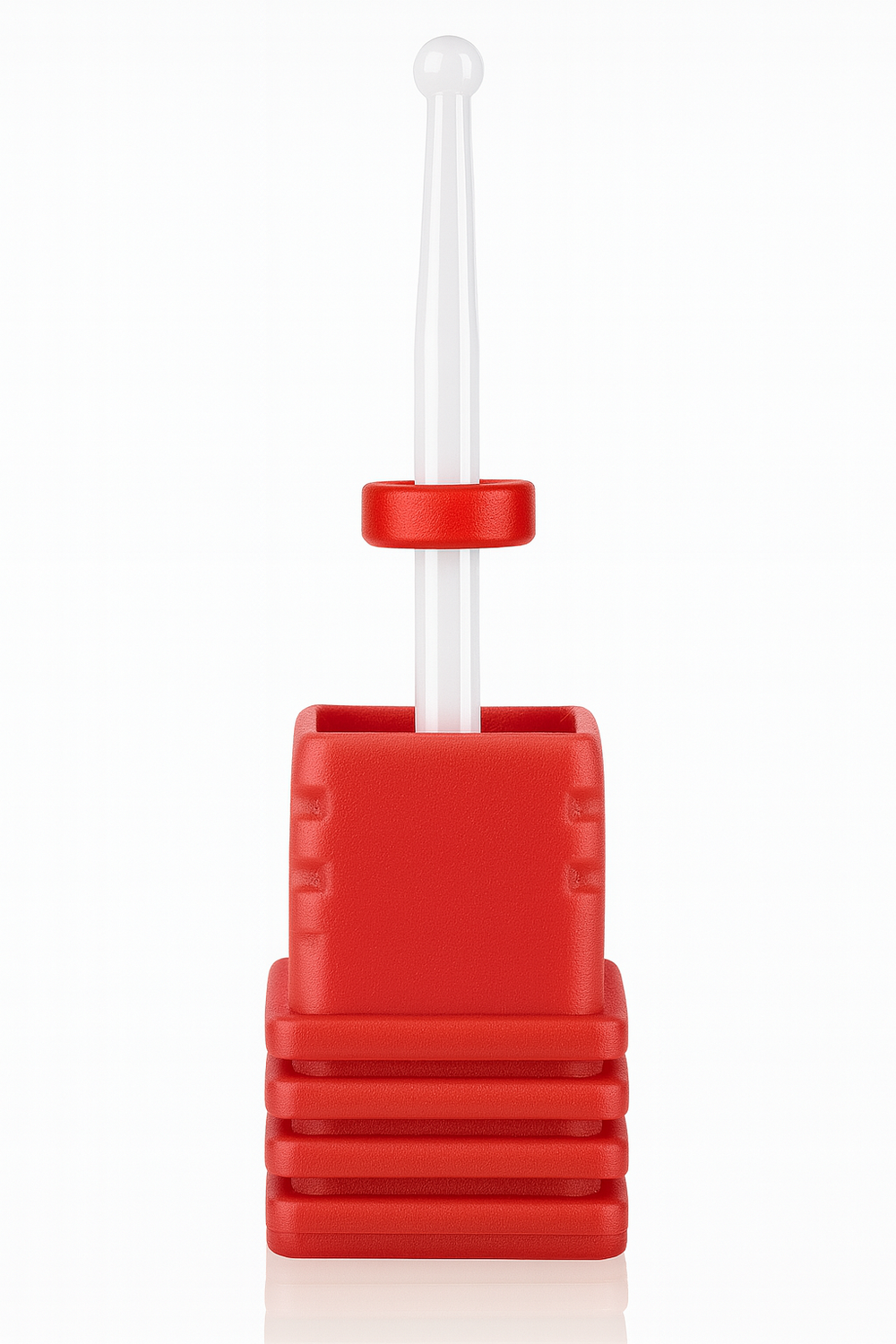 Ceramic Cuticle Ball Nail Drill Bit - Red