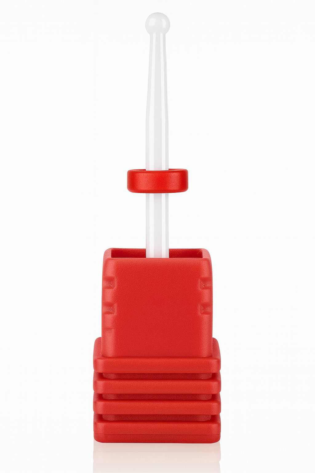 Ceramic Cuticle Ball Nail Drill Bit - Red