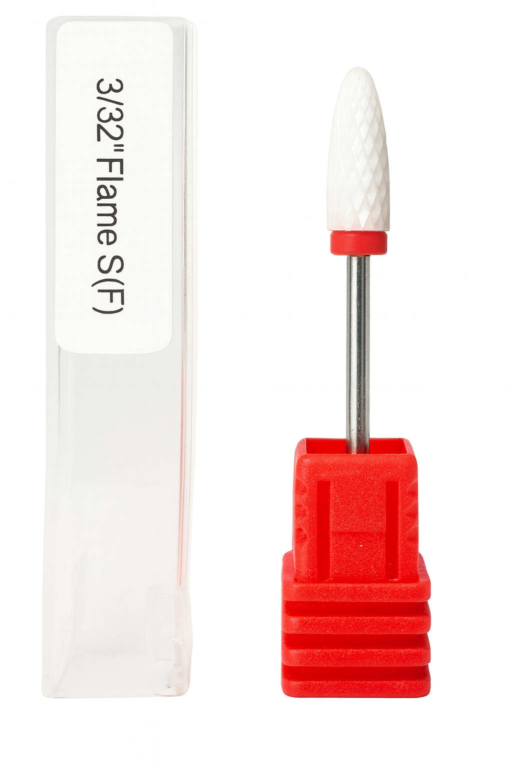 Ceramic Flame Nail Drill Bit - Red