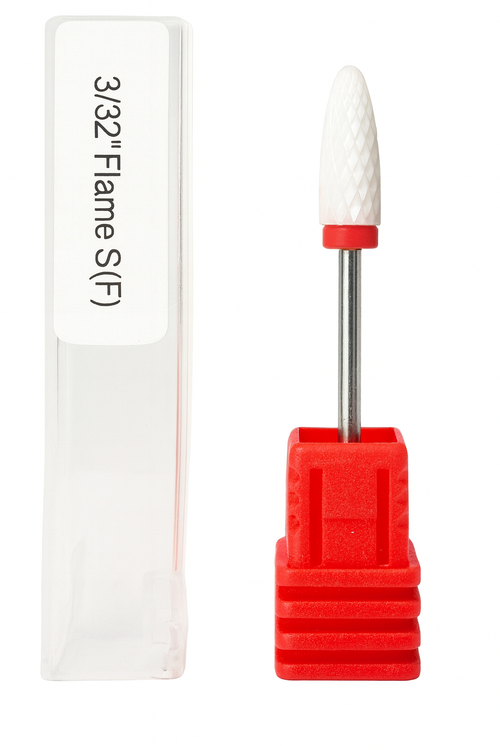 Ceramic Flame Nail Drill Bit - Red