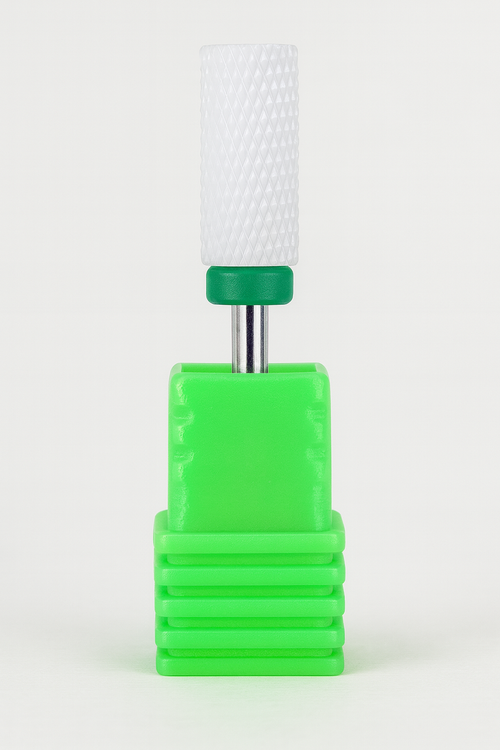 Ceramic Large Barrel Nail Drill Bit - Green