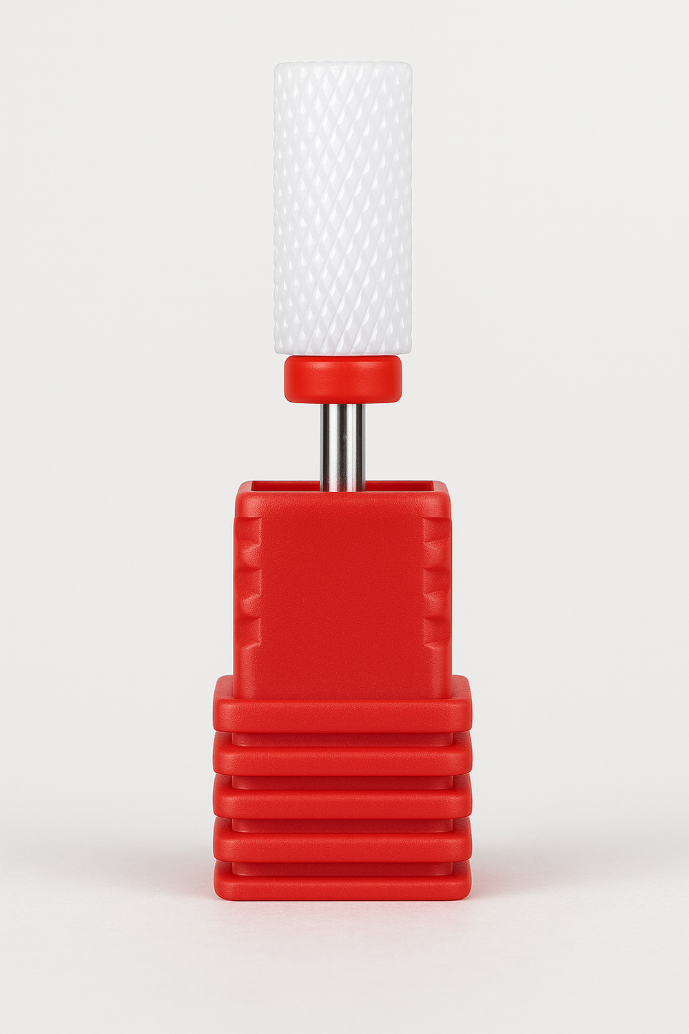 Ceramic Large Barrel Nail Drill Bit - Red