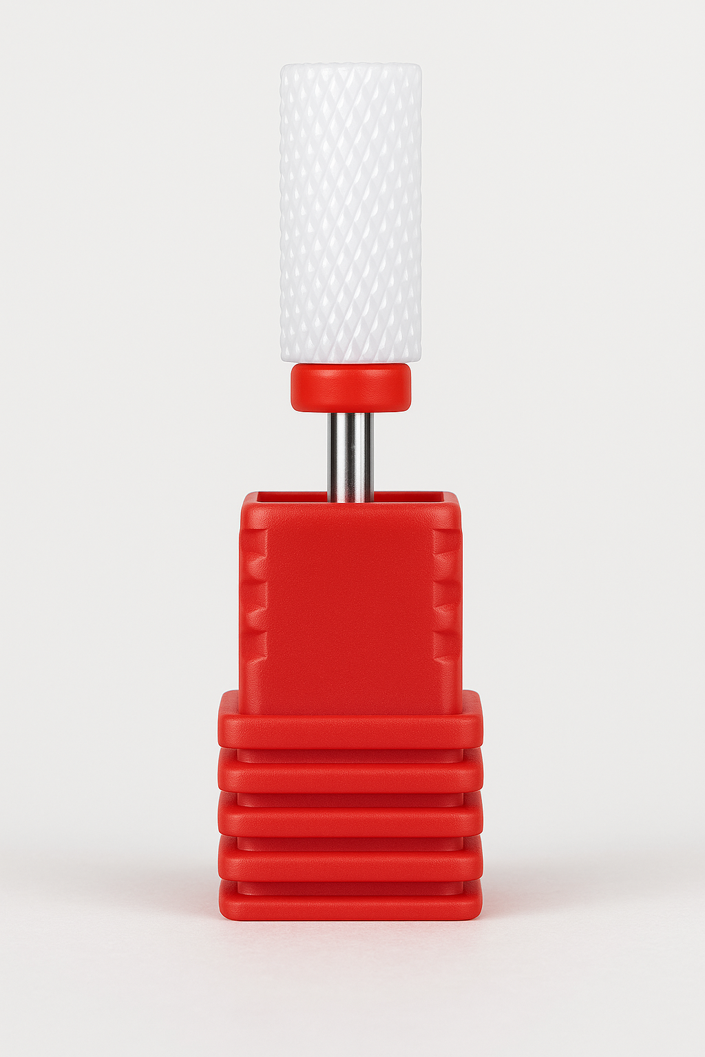 Ceramic Large Barrel Nail Drill Bit - Red