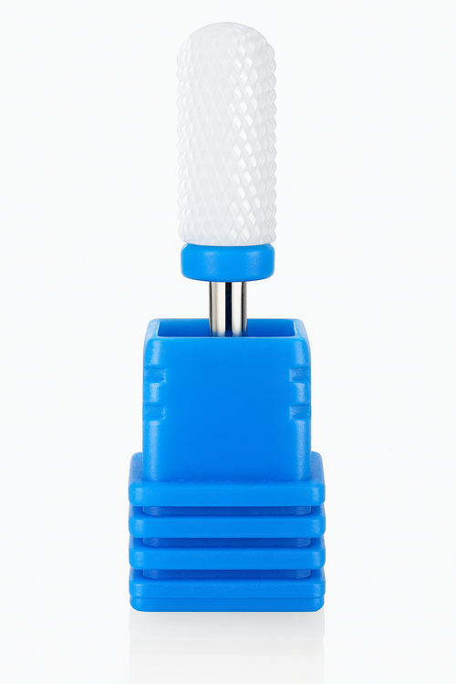 Ceramic Safety Barrel Nail Drill Bit - Blue