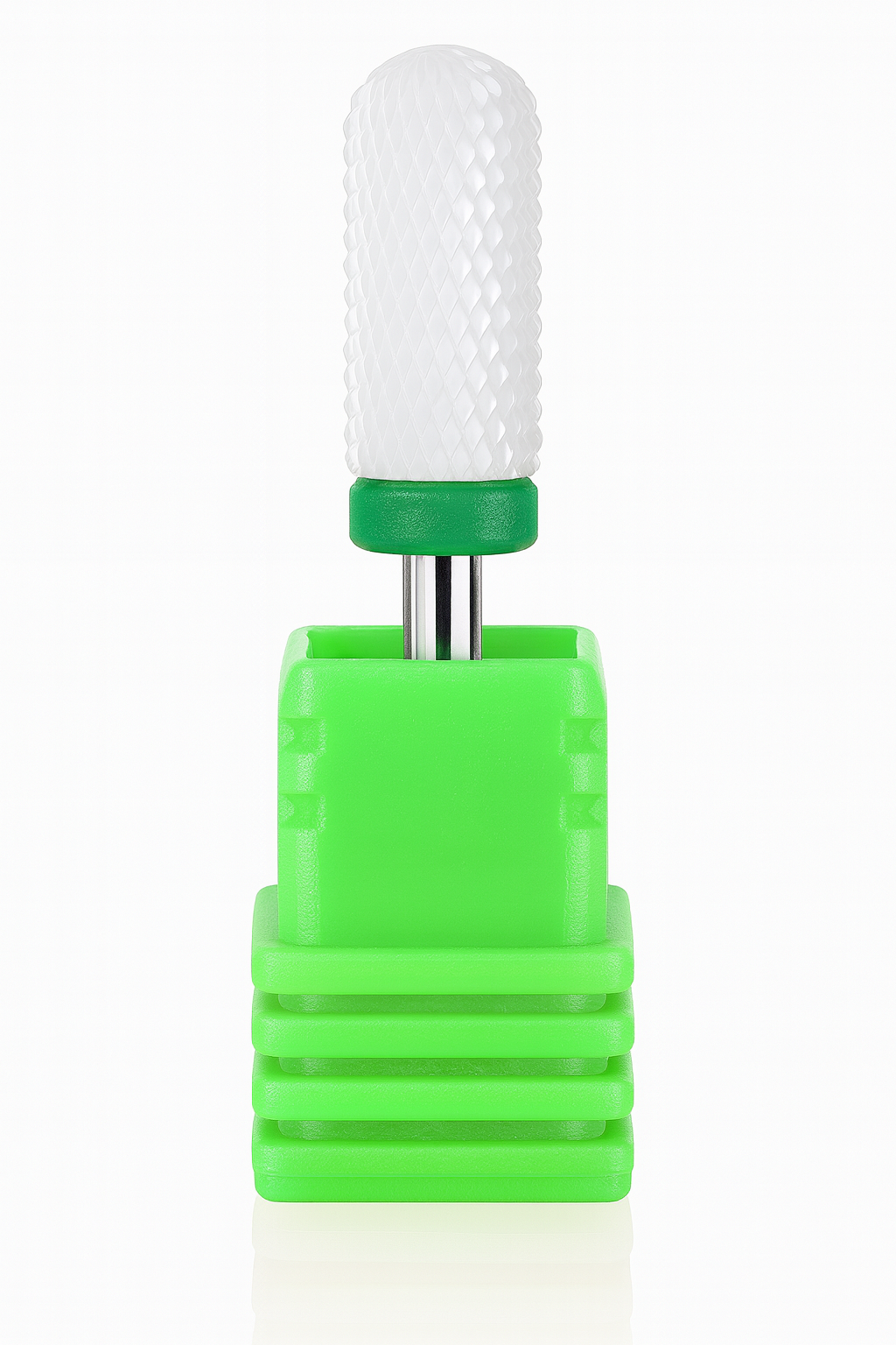 Ceramic Safety Barrel Nail Drill Bit - Green