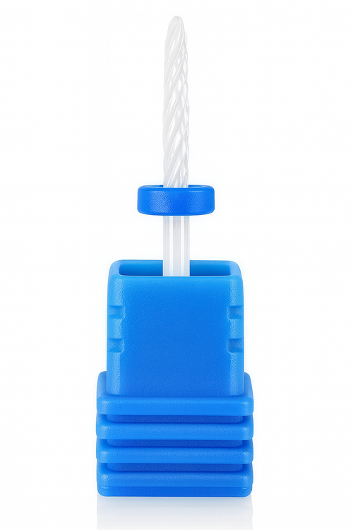 Ceramic Small Flame Nail Drill Bit - Blue