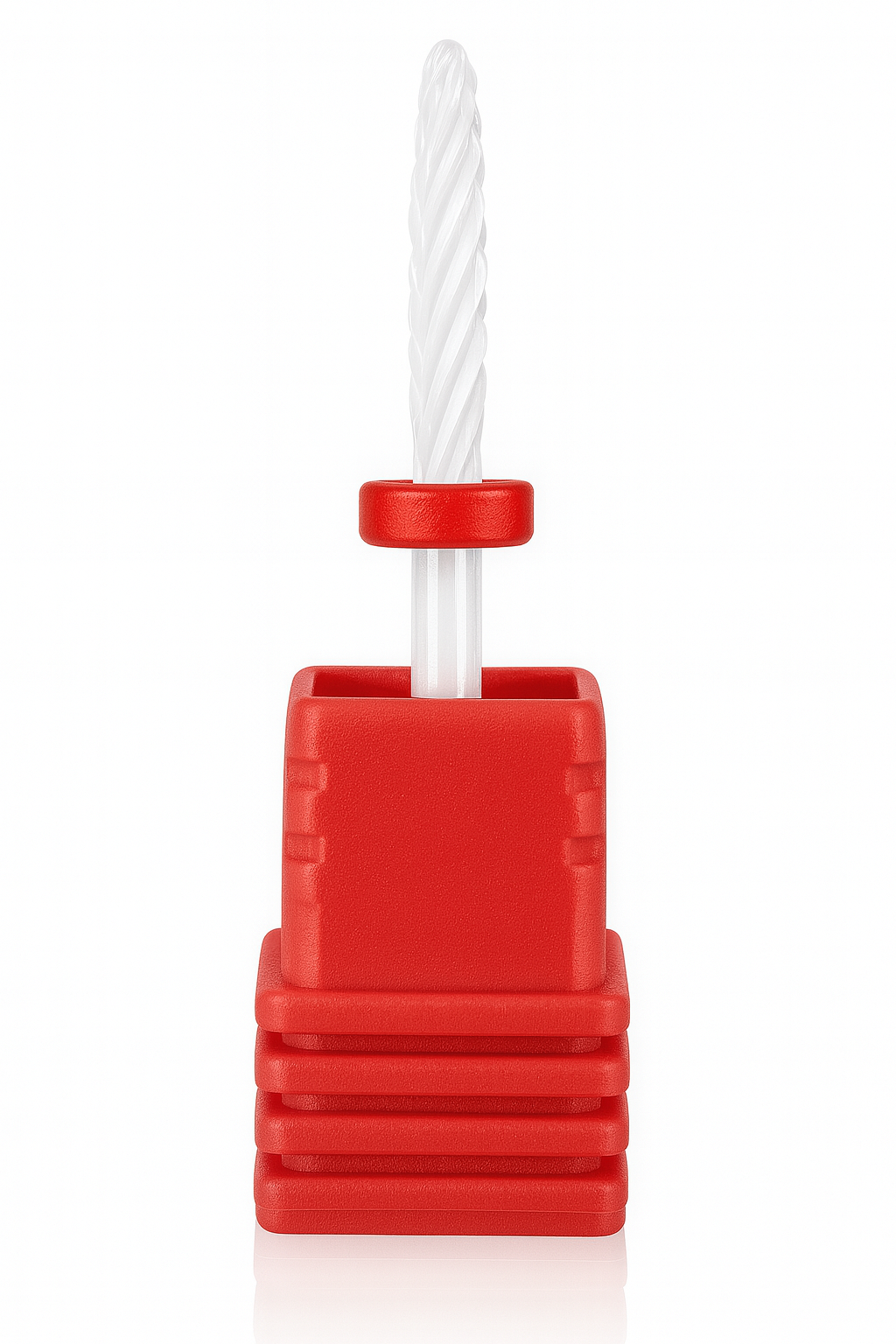 Ceramic Small Flame Nail Drill Bit - Red