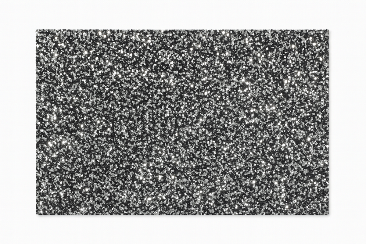 Crystal Diamond Mat - Black &amp; Silver