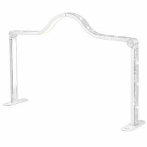 Curved Desk LED Moonlight with Rhinestones - White