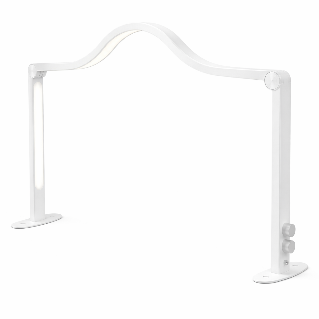 Curved Desk LED Moonlight - White