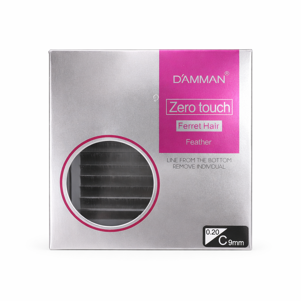 Damman Professional Feather Lash Extensions - 9 mm