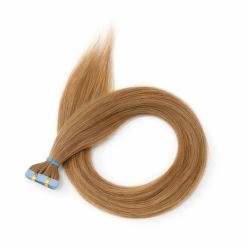 10 Double Tape-In Human Hair Extensions - Dark Blonde