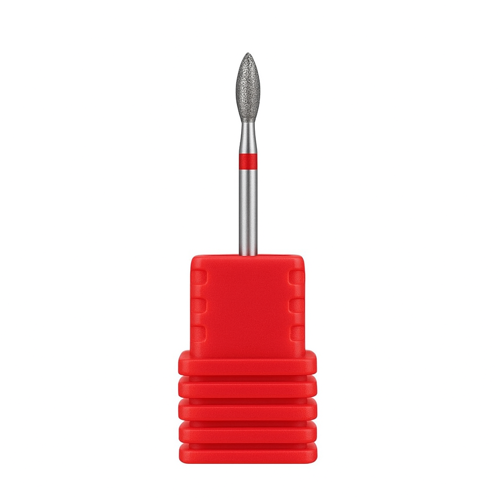 Diamond Flame Nail Drill Bit - Red