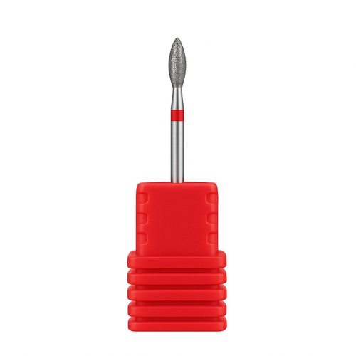 Diamond Flame Nail Drill Bit - Red
