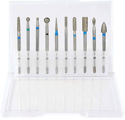 10-Piece Diamond Nail Drill Bit Set