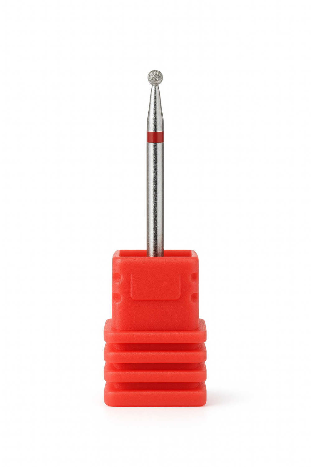 Diamond Small Ball Nail Drill Bit - Red