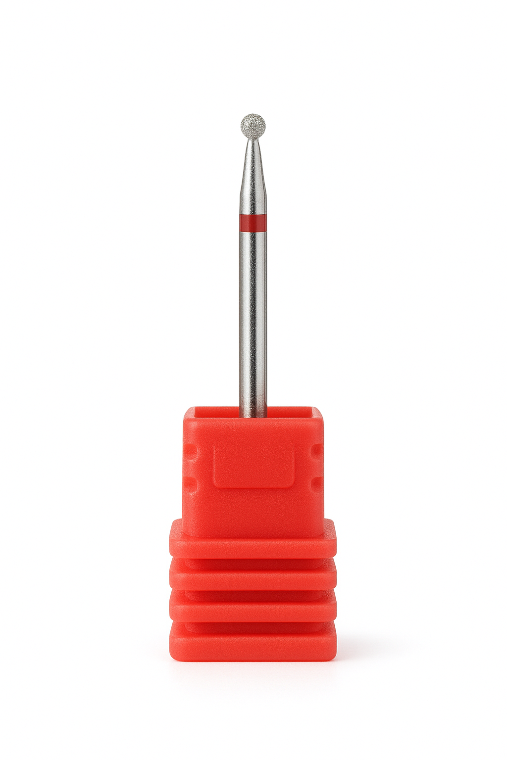 Diamond Small Ball Nail Drill Bit - Red
