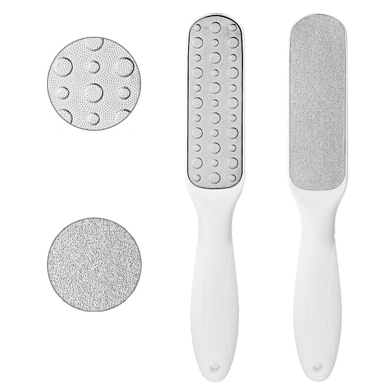 Double-Sided Metal Foot File - White