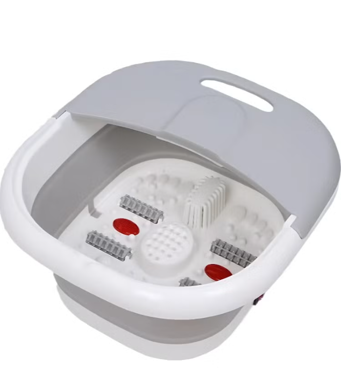 Electric Foldable Foot Spa Massager - Grey