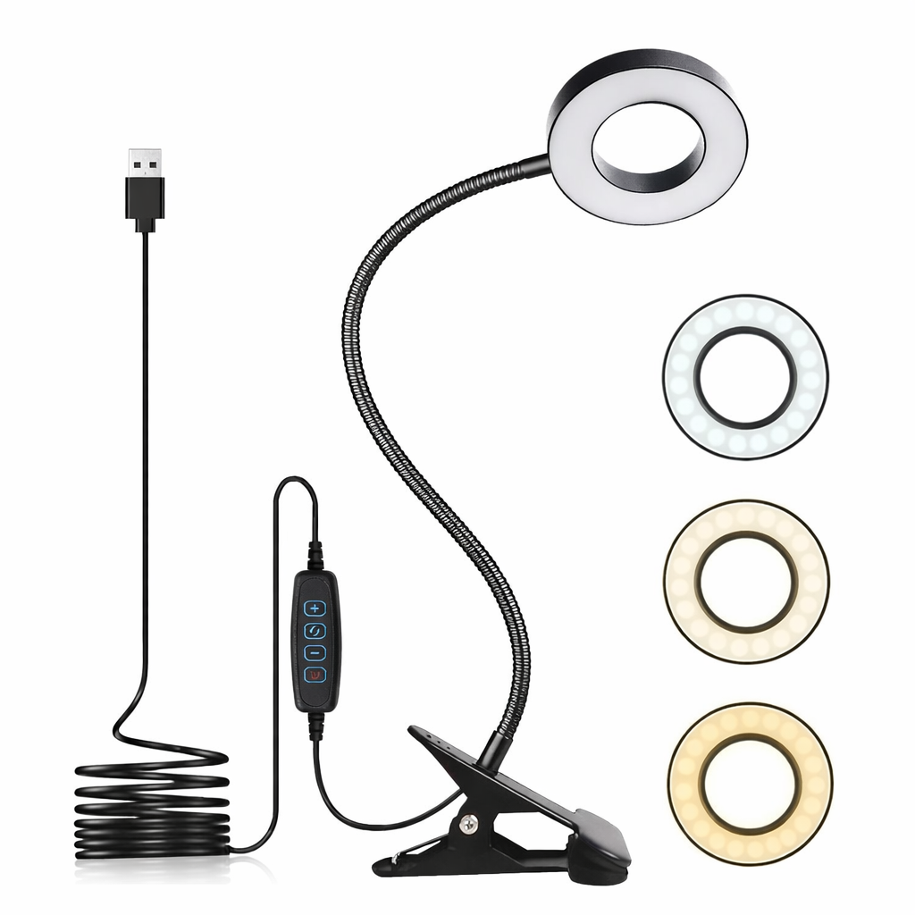 Flexible LED Clip Desk Lamp