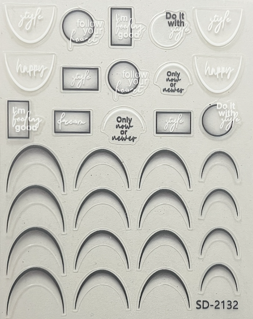 French Tip Nail Guide Stickers - SD-2132
