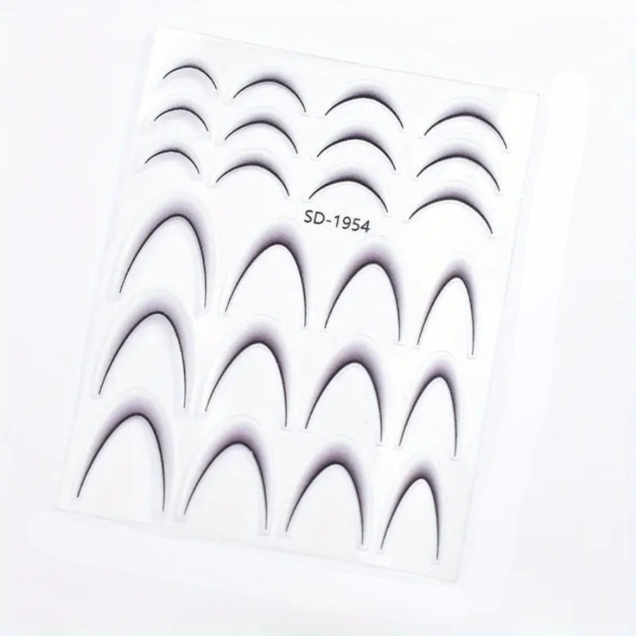 French Tip Nail Guide Stickers - SD-1954