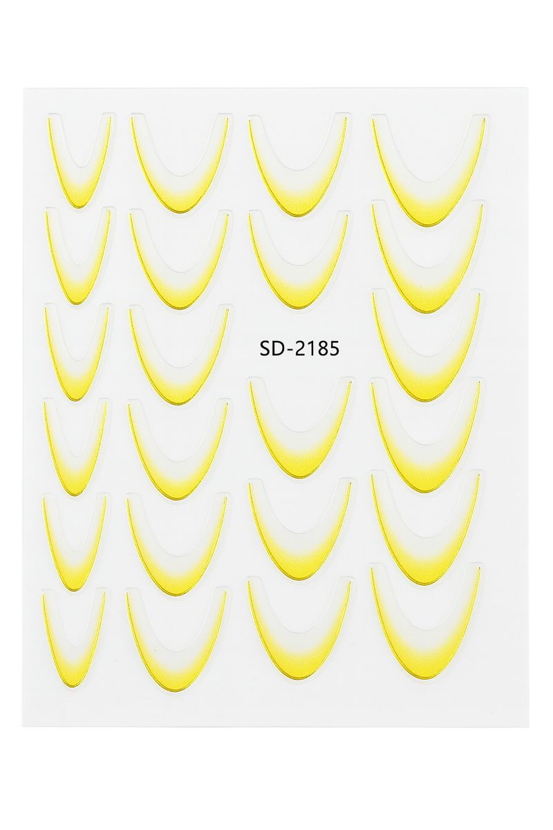 French Tip Nail Guide Stickers - SD-2185