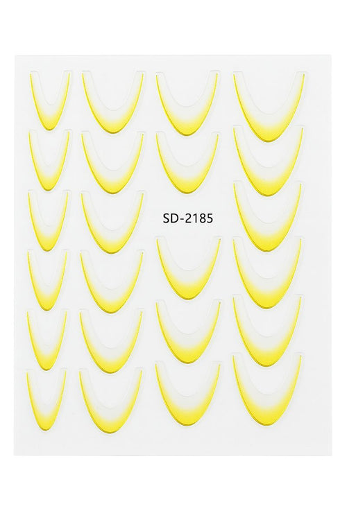 French Tip Nail Guide Stickers - SD-2185