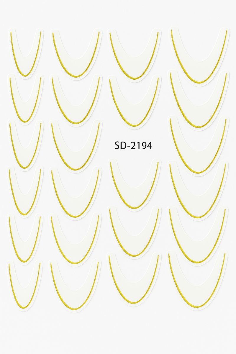 French Tip Nail Guide Stickers - SD-2194