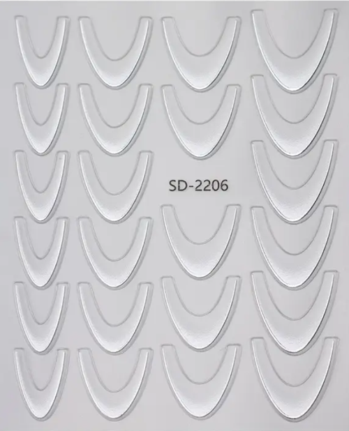 French Tip Nail Guide Stickers - SD-2206