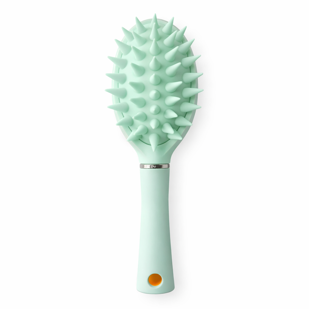 Silicone Scalp Massager Brush - Green