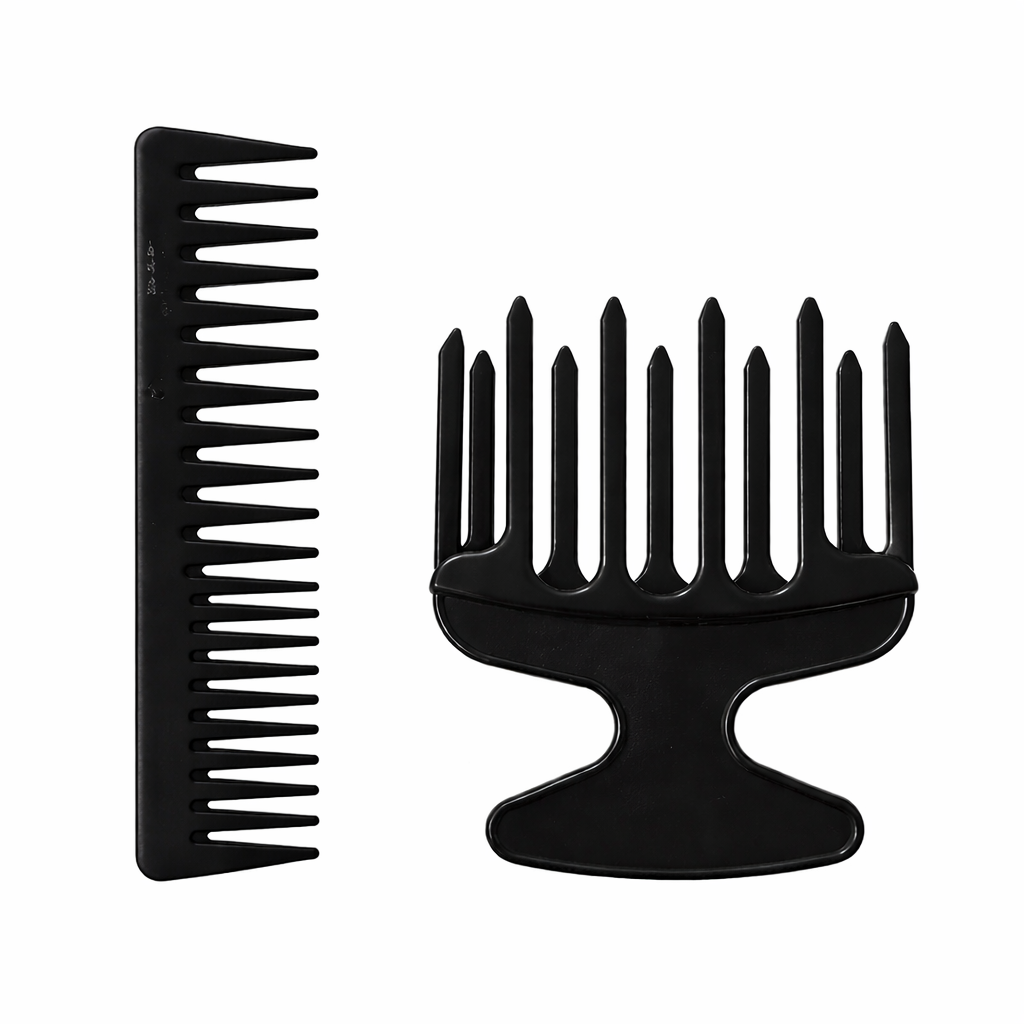 Hair Pick & Wide Tooth Comb Set