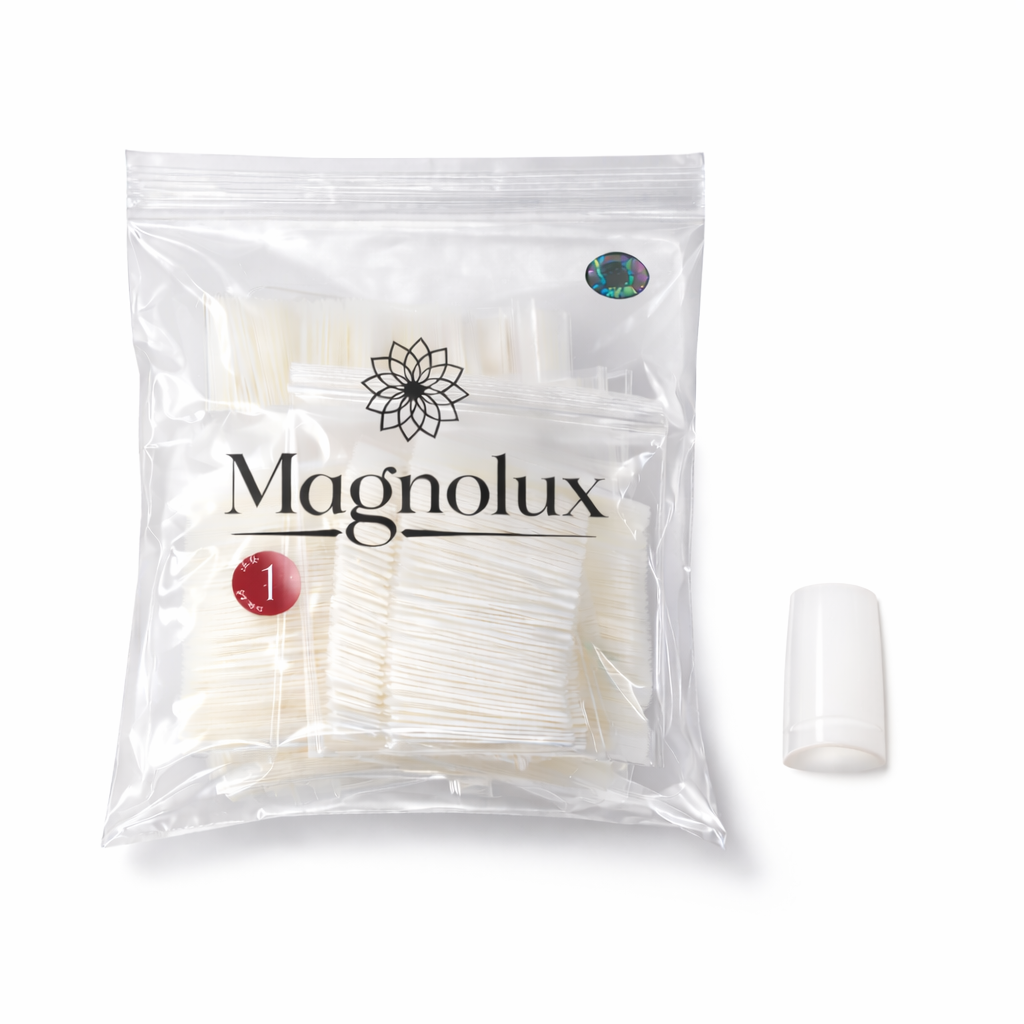 Magnolux Half Nail Tips Bag - White Square