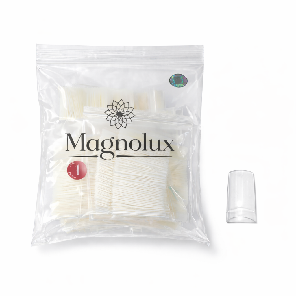 Magnolux Half Nail Tips Bag - Transparent Square