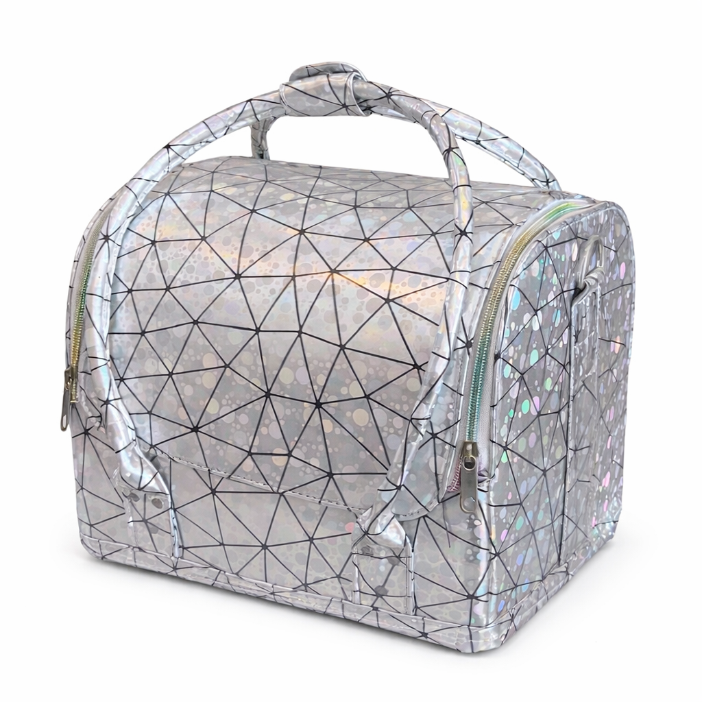 Holographic Makeup Bag - Silver