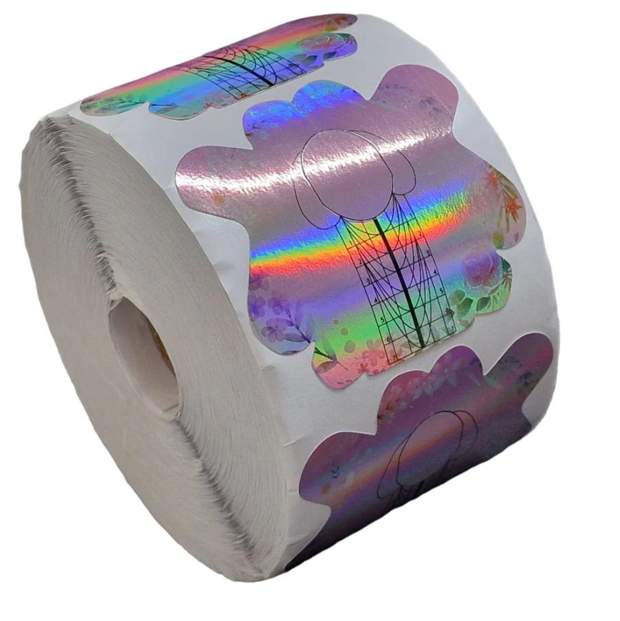 Holographic Nail Forms Roll