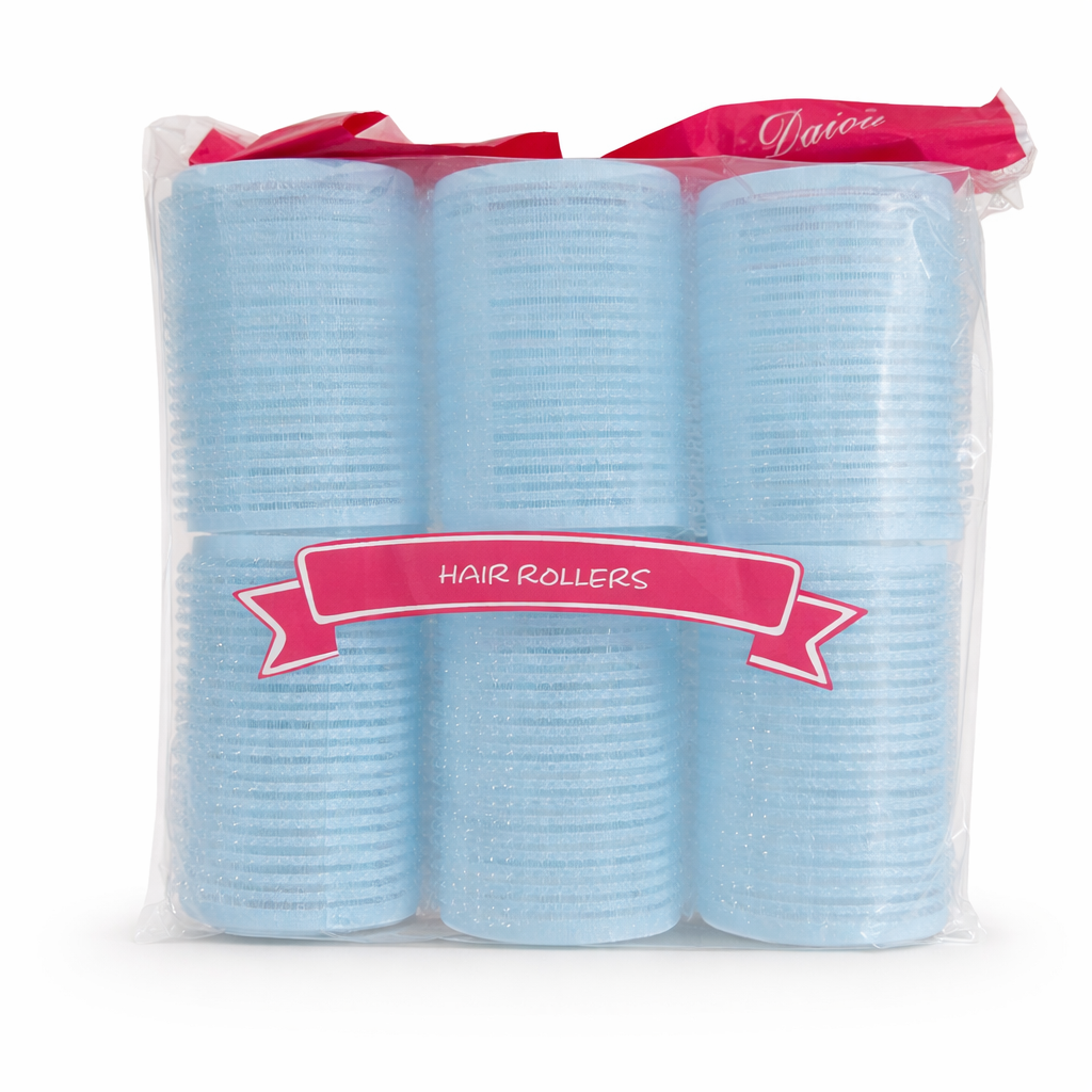 Self-Grip Hair Rollers Set - Large Blue