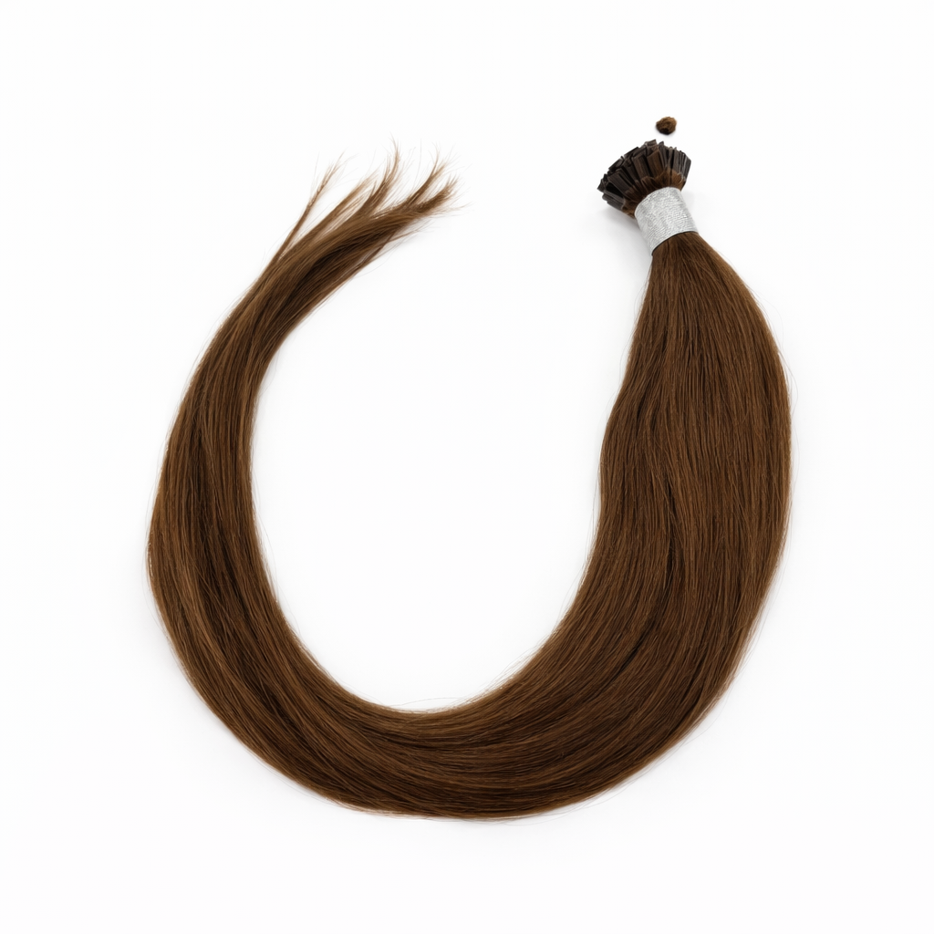 100 Pre-Bonded Hair Extensions Strands - Light Brown