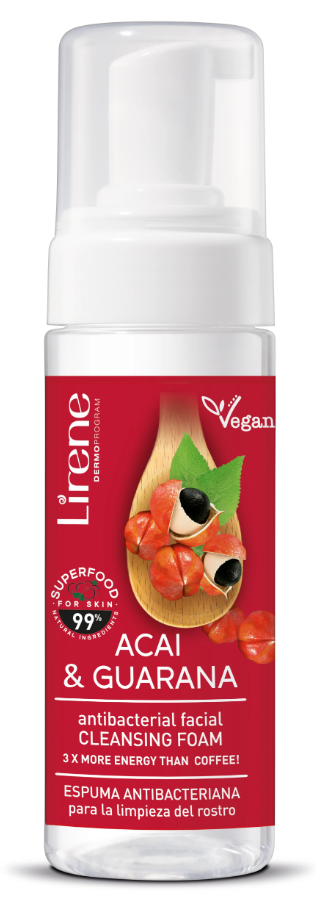 Lirene Face Wash Foam Acai & Guarana