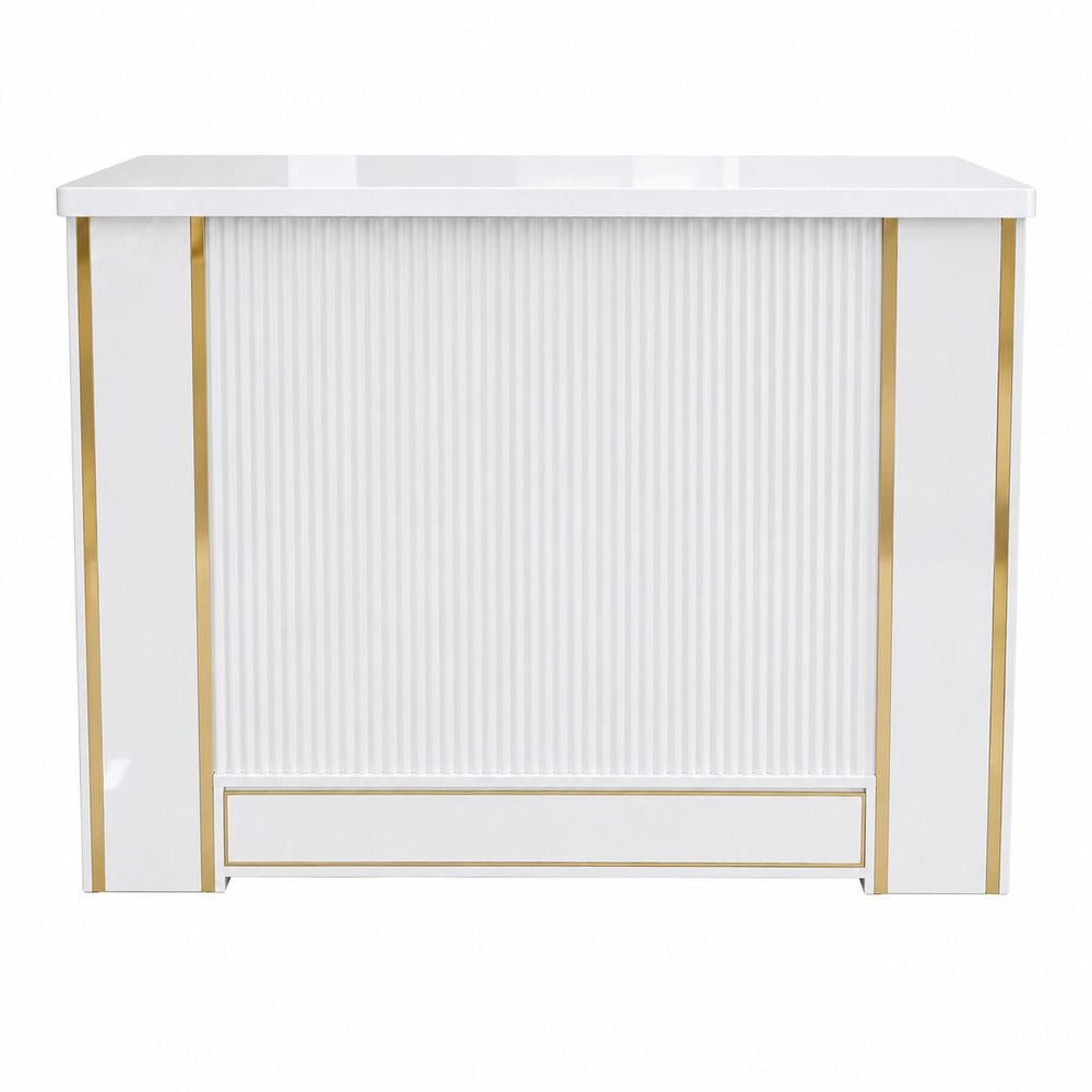 Luxury White Reception Desk